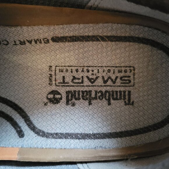 Timberland Mens Black Leather Sneakers Size 9 Lace-Up Athletic Shoes - Picture 3 of 5